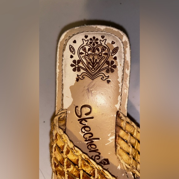 Skechers Cali Woven Espadrille Wedge Sandals Size 8 l Women’s Boho Summer Shoes - Picture 11 of 13